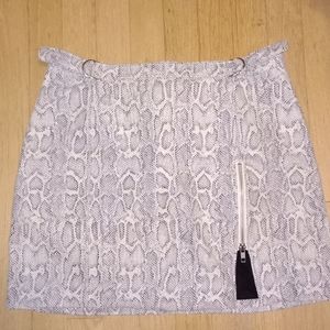 Free People Snake Print Mini Skirt